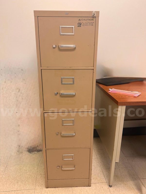 File cabinets, laminator, trapezoid table, and more