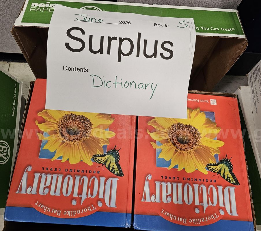 Dictionaries, social studies books, ELA books, DRA