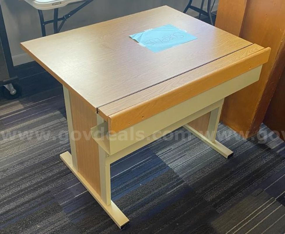 File cabinets, desk, textbooks, and more