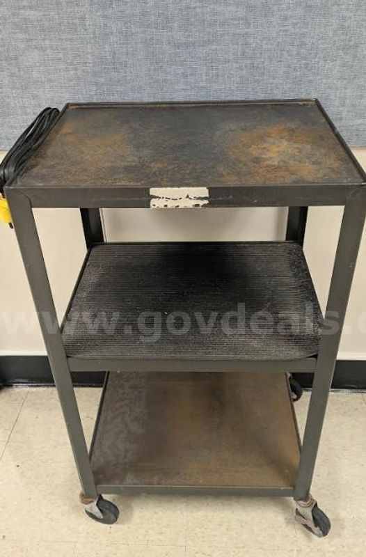 Library books, AV cart