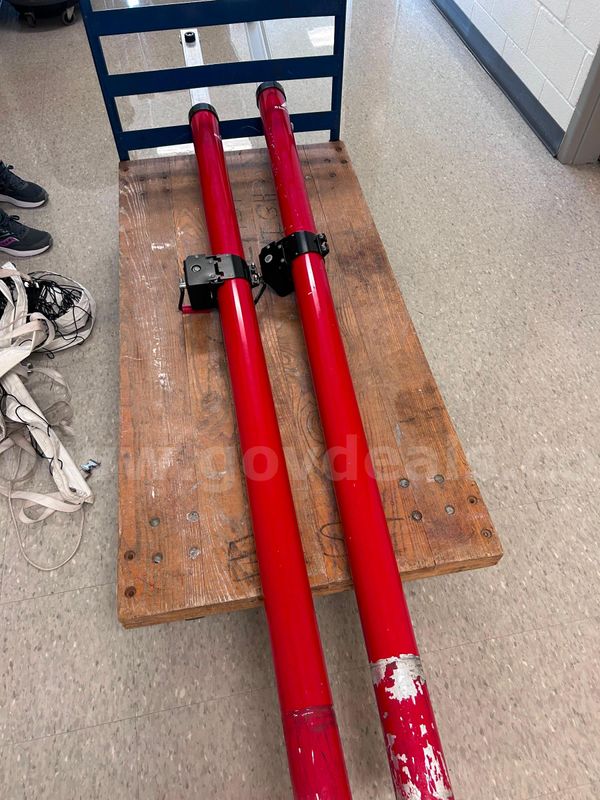 Volleyball poles, net