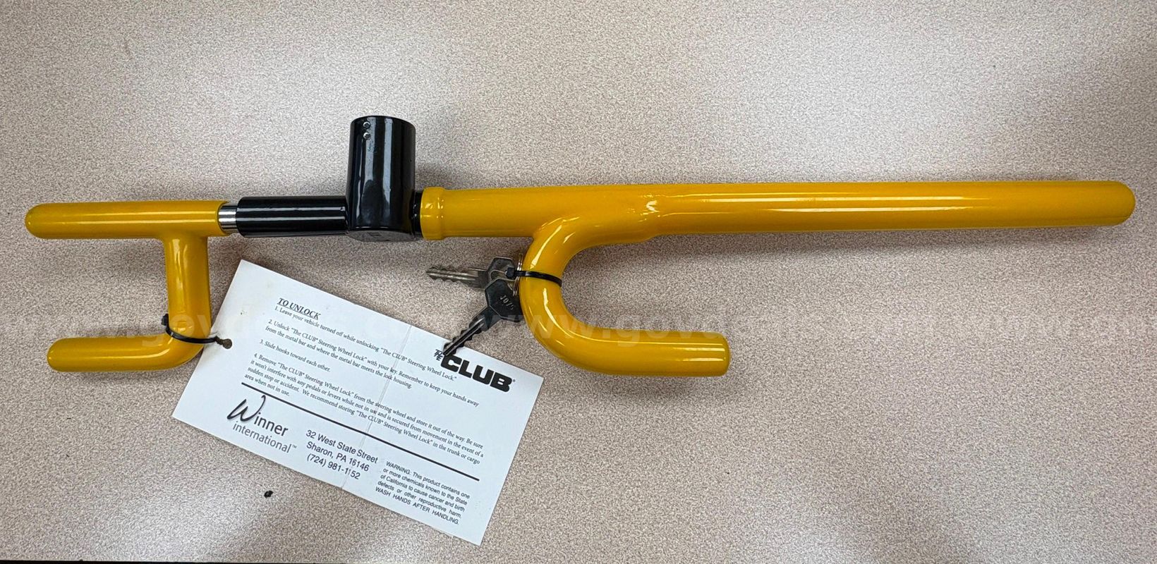 Lot of "The Club" Steering Wheel Locks (Qty. 107)