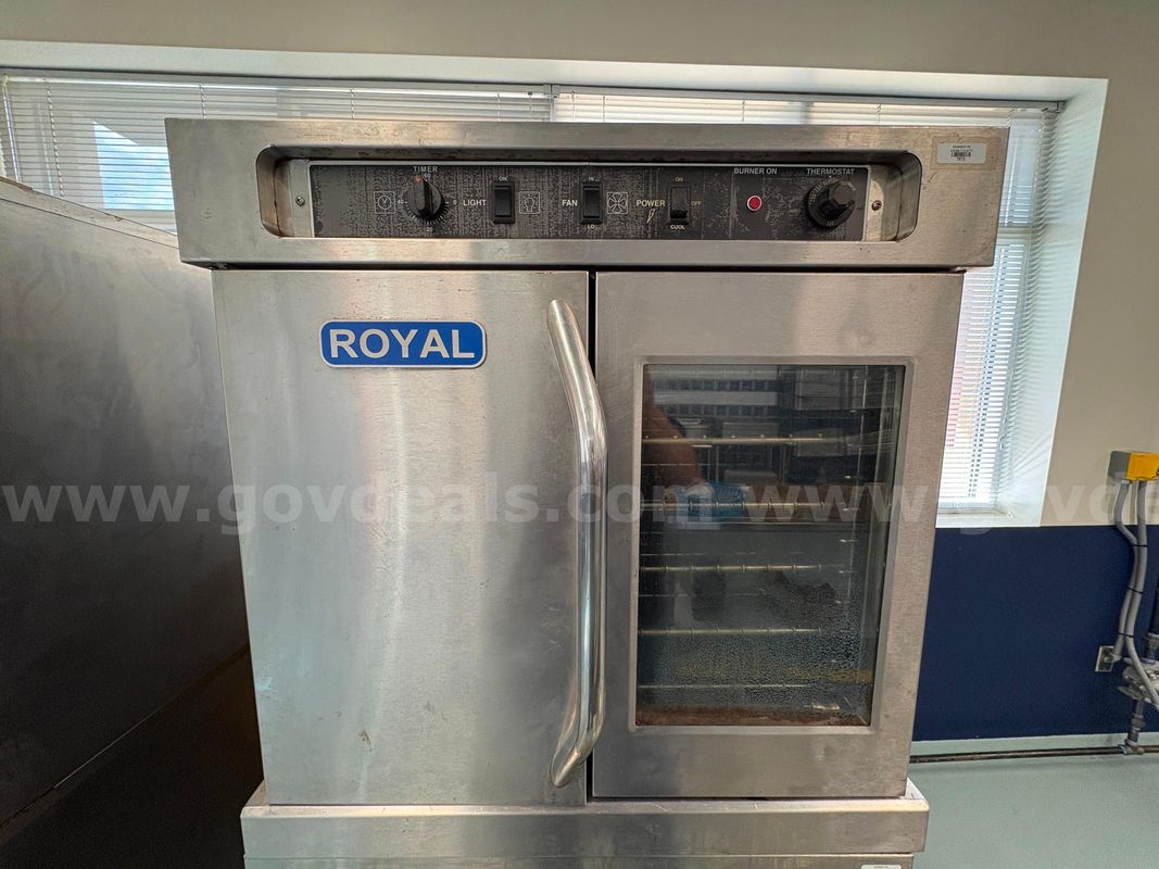 Used Double Stacked Royal Range Electric Convection Oven