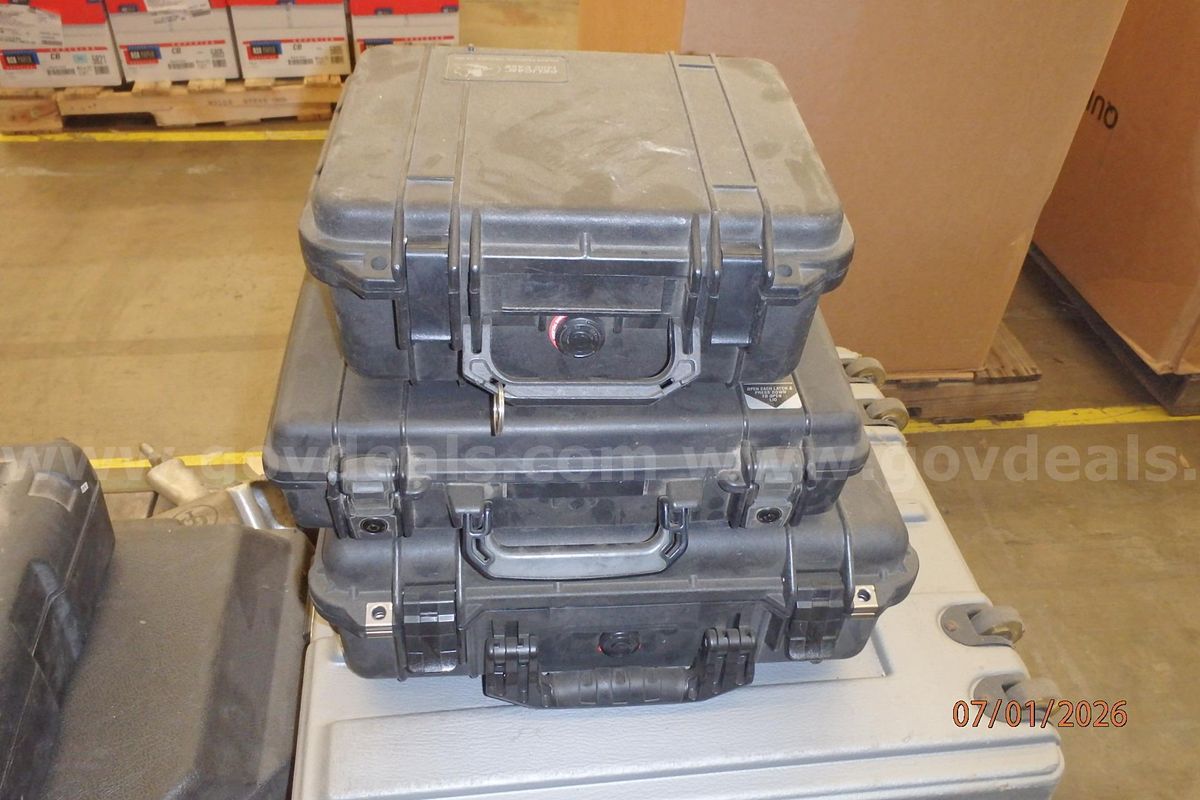 PELICAN CASES LOT OF THREE
