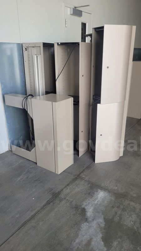 Overhead storage cabinets
