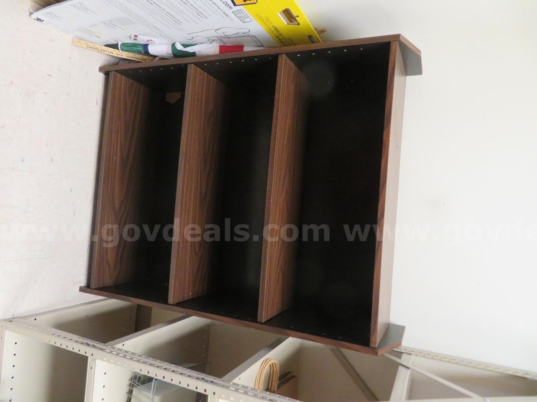 Brown Wood Laminate Bookcase