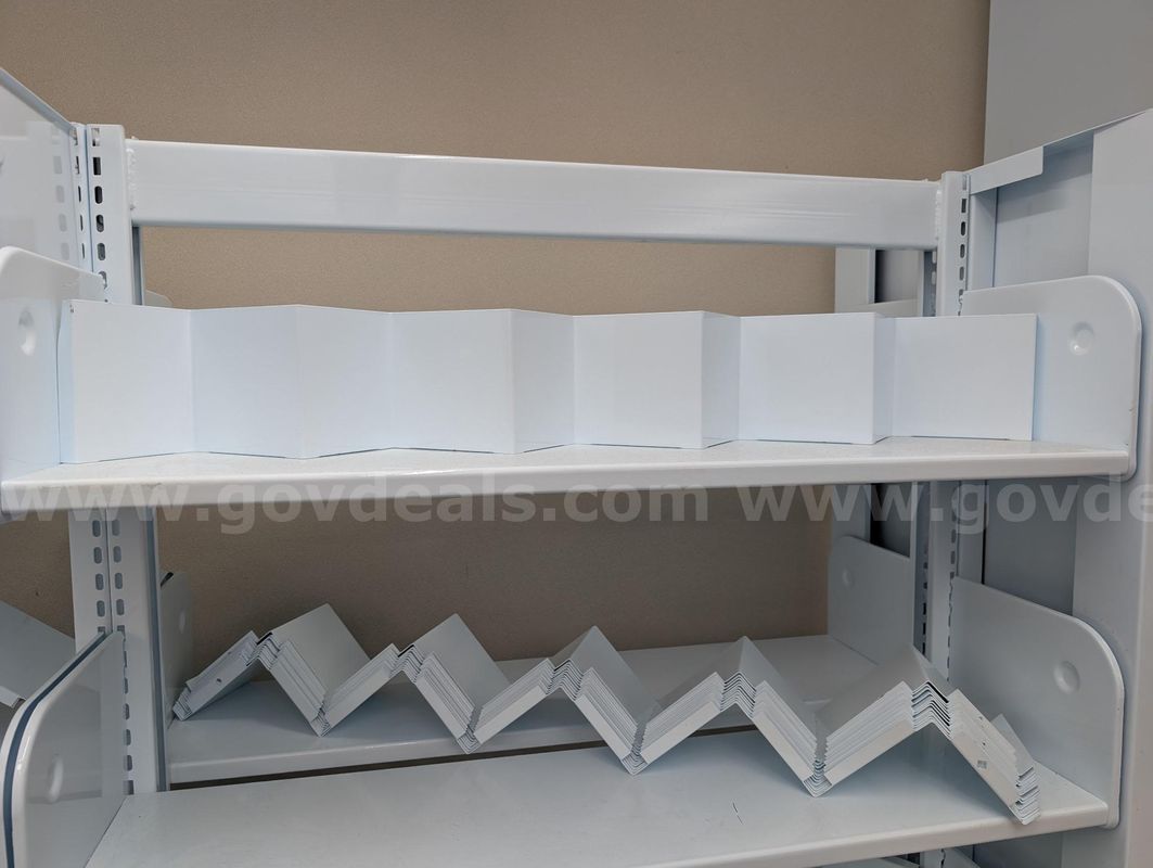 Lot of 250 Estey Library Shelving Siz Zag Shelf inserts