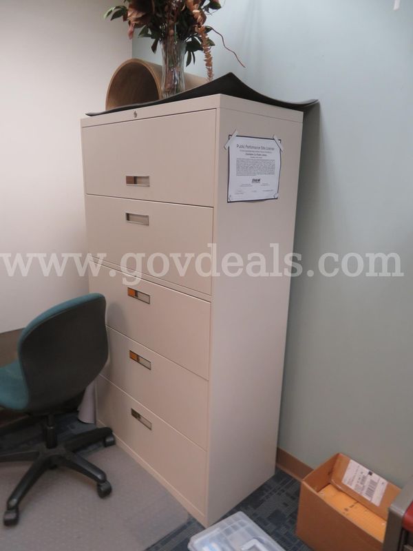 5-Drawer Metal Lateral File Cabinet - Allsteel