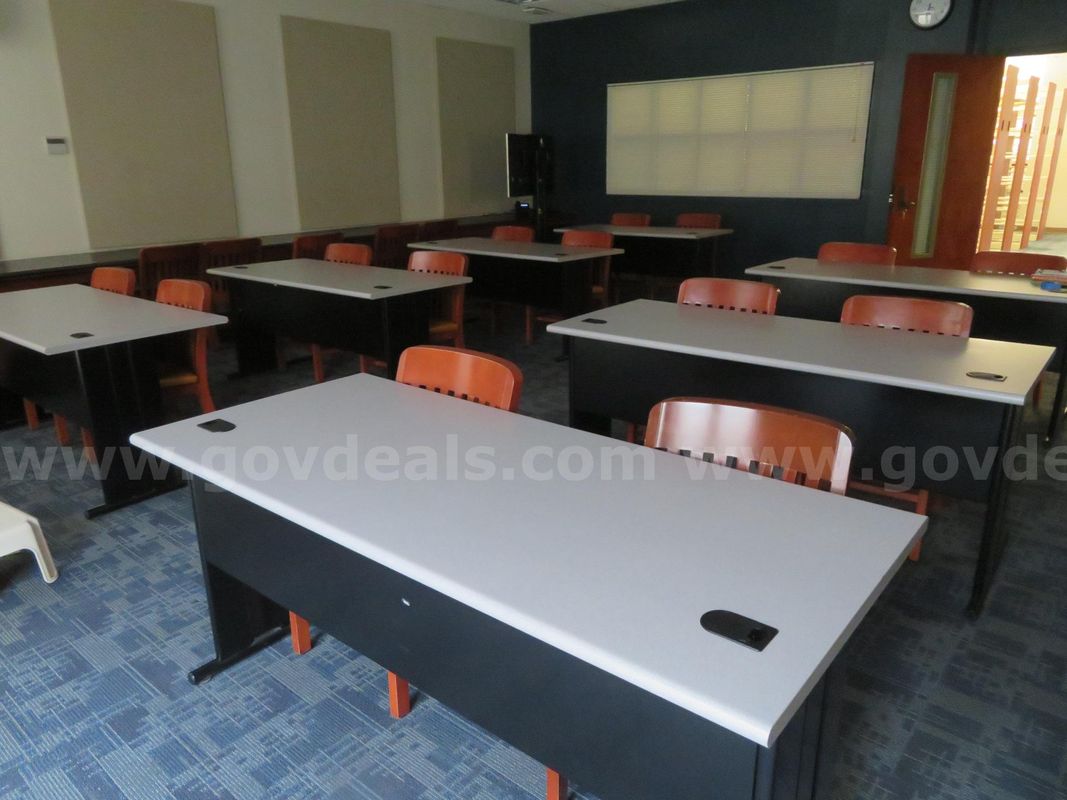 Lot of 7 Gray Laminate Tables