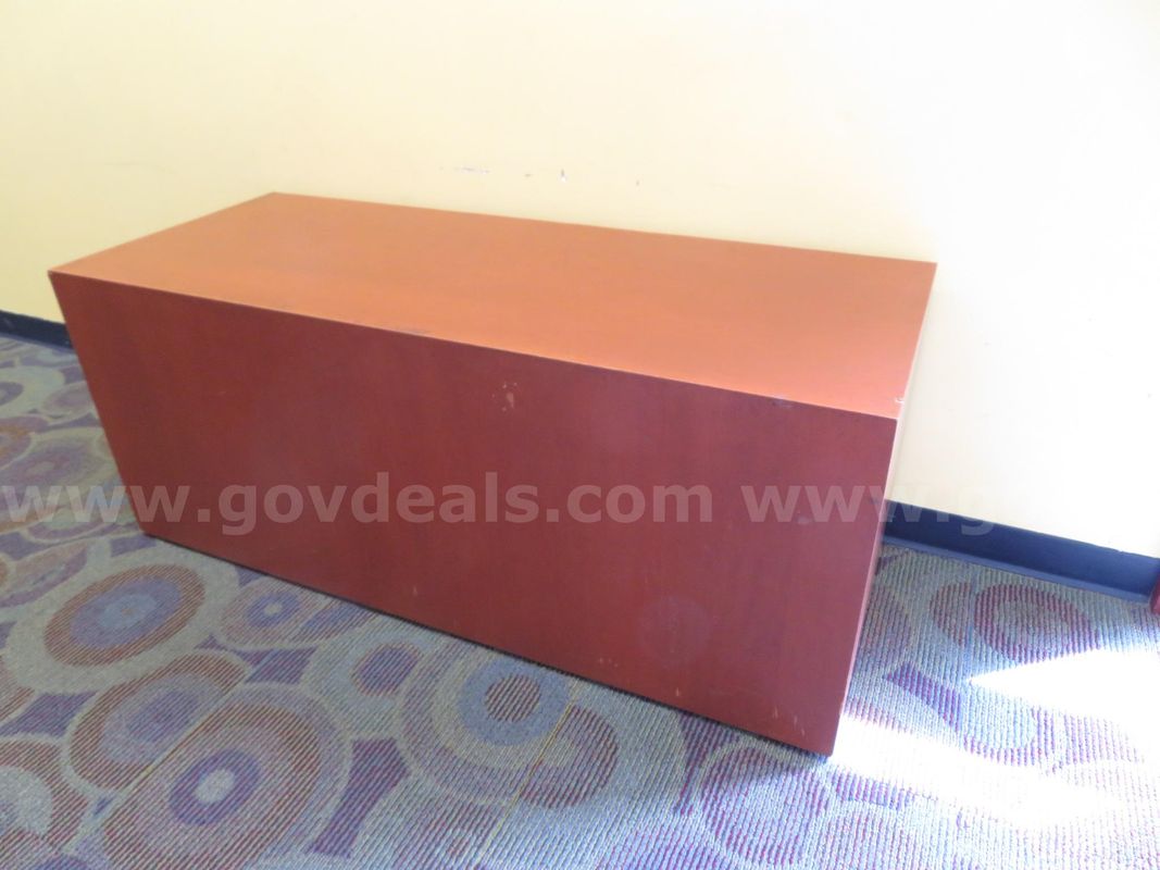 Lot of 2 Wood Laminate Display Units
