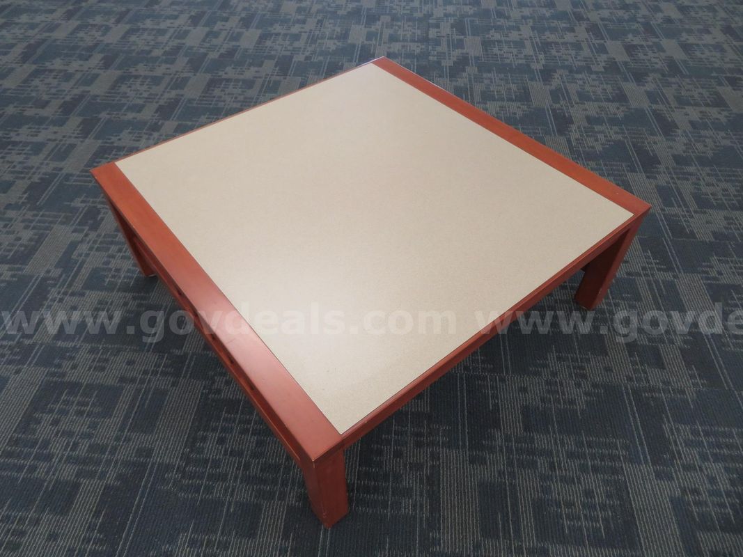 Wood Coffee Table with Laminate Top