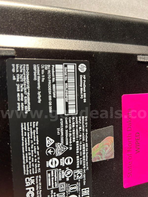 HP 600 G6 mini desktops