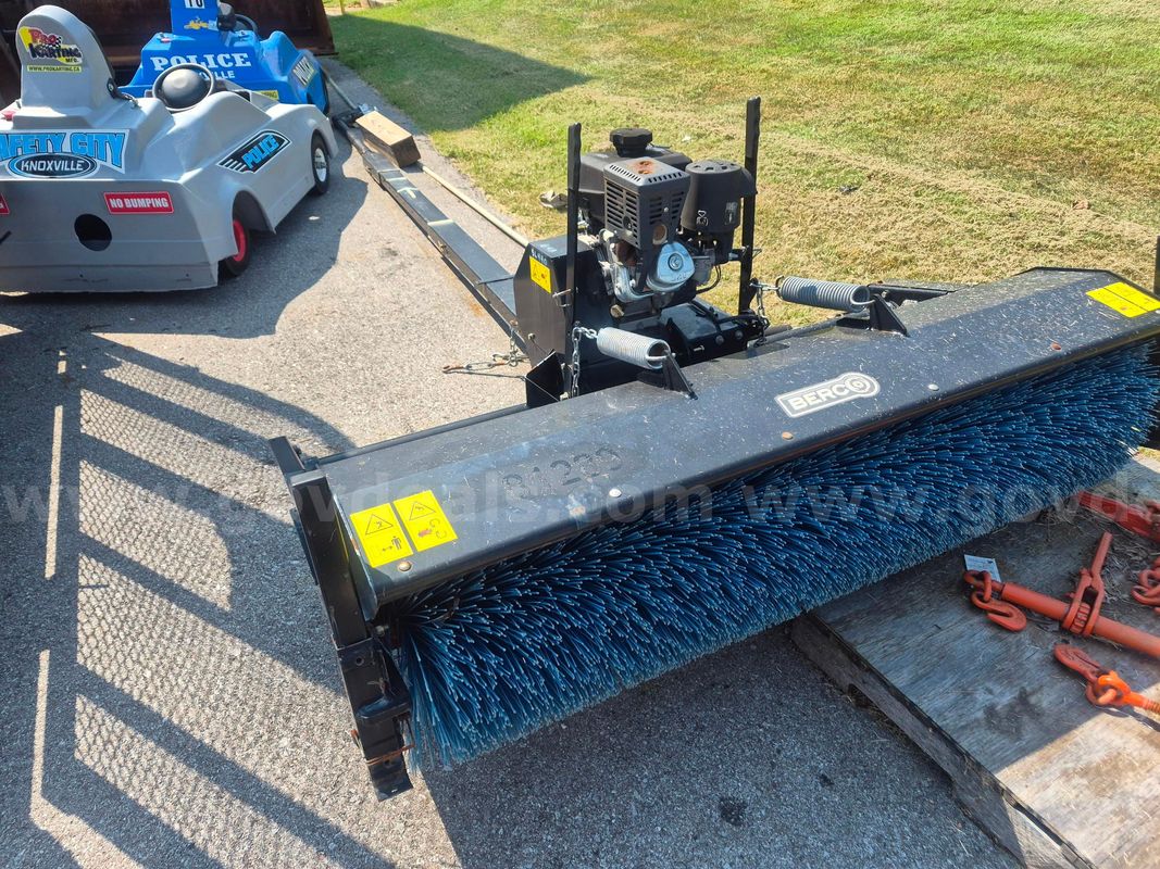 Long Neck Berco Sweeper Mounts on ATV or Tractor