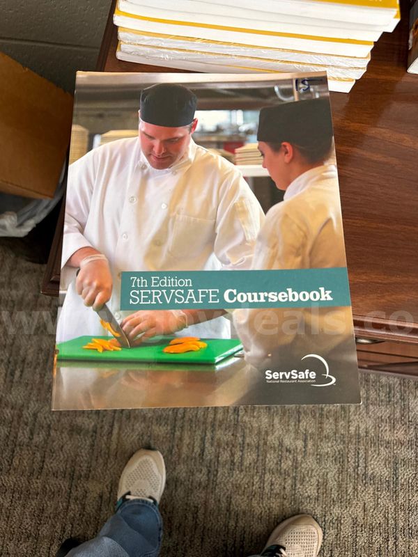17/7 edition serve safe course books from the national restaurant Association