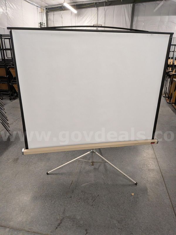 Old projector screen and base