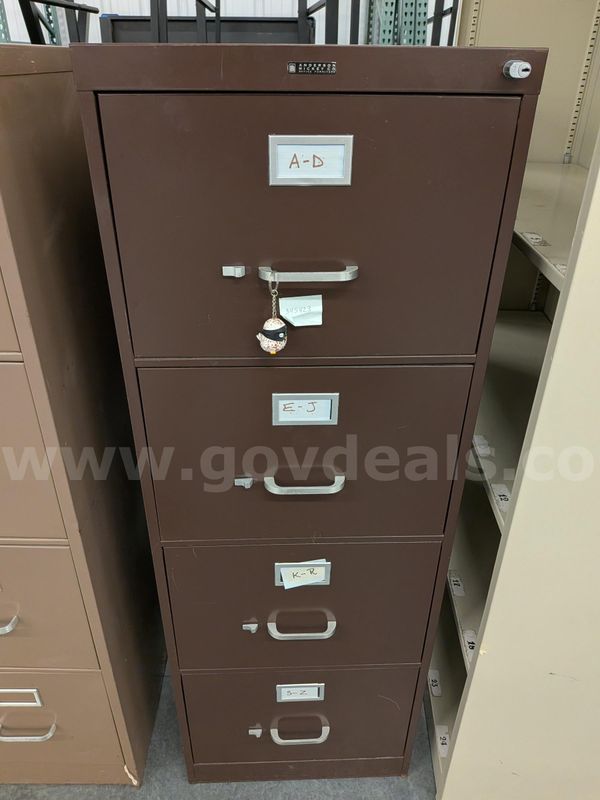 Brown Wide Filing Cabinet