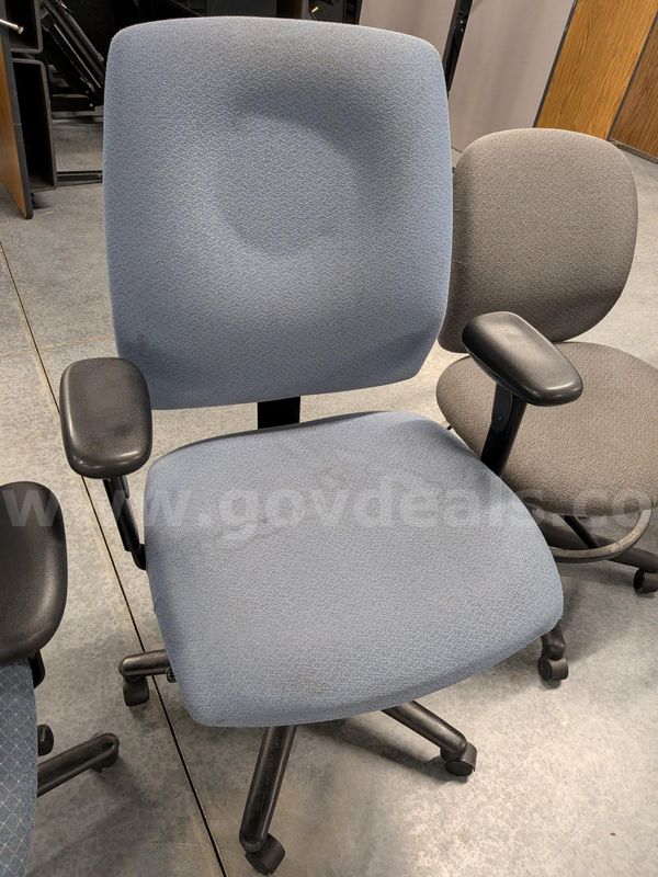 Light Blue Fabric Office Chair