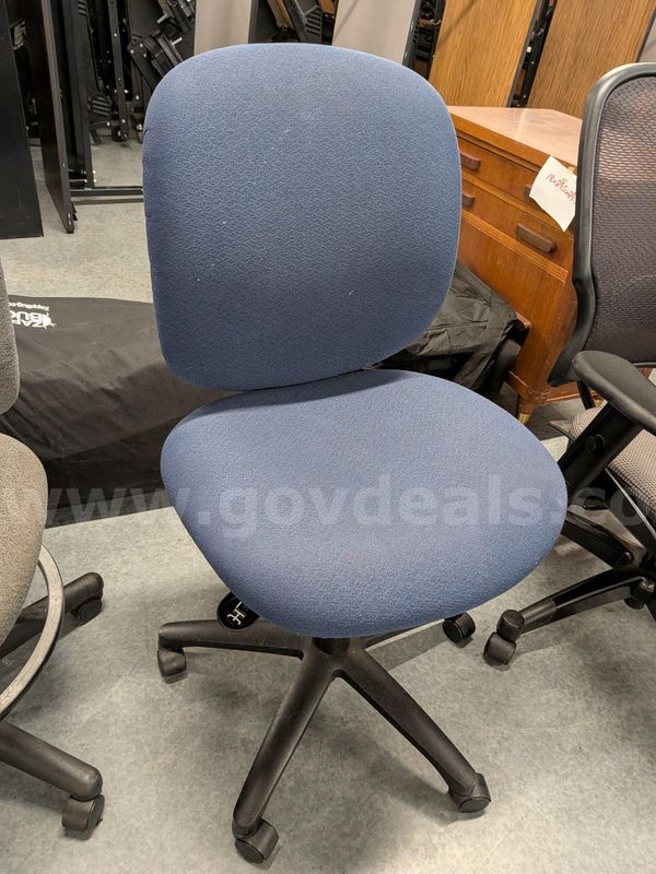 Blue Fabric Office Chair