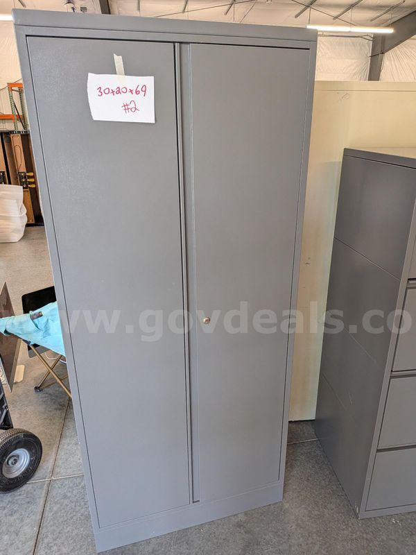 Dark Grey metal wardrobe cabinet #2