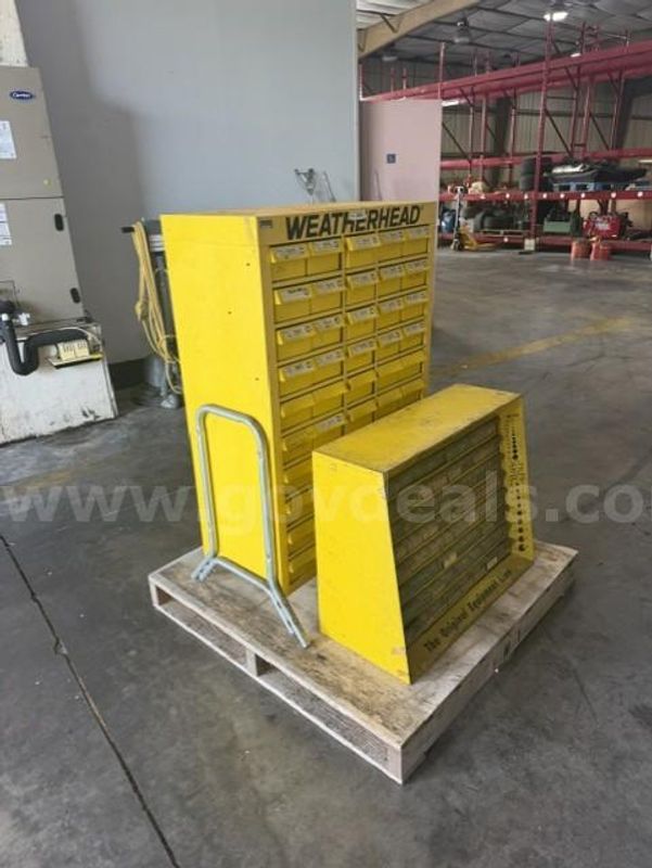 Vintage Weatherhead Metal Storage Cabinet — 114 Bins of Possibilities!
