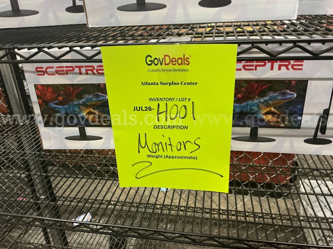 Electronics: Monitors" (JUL26-H001X)