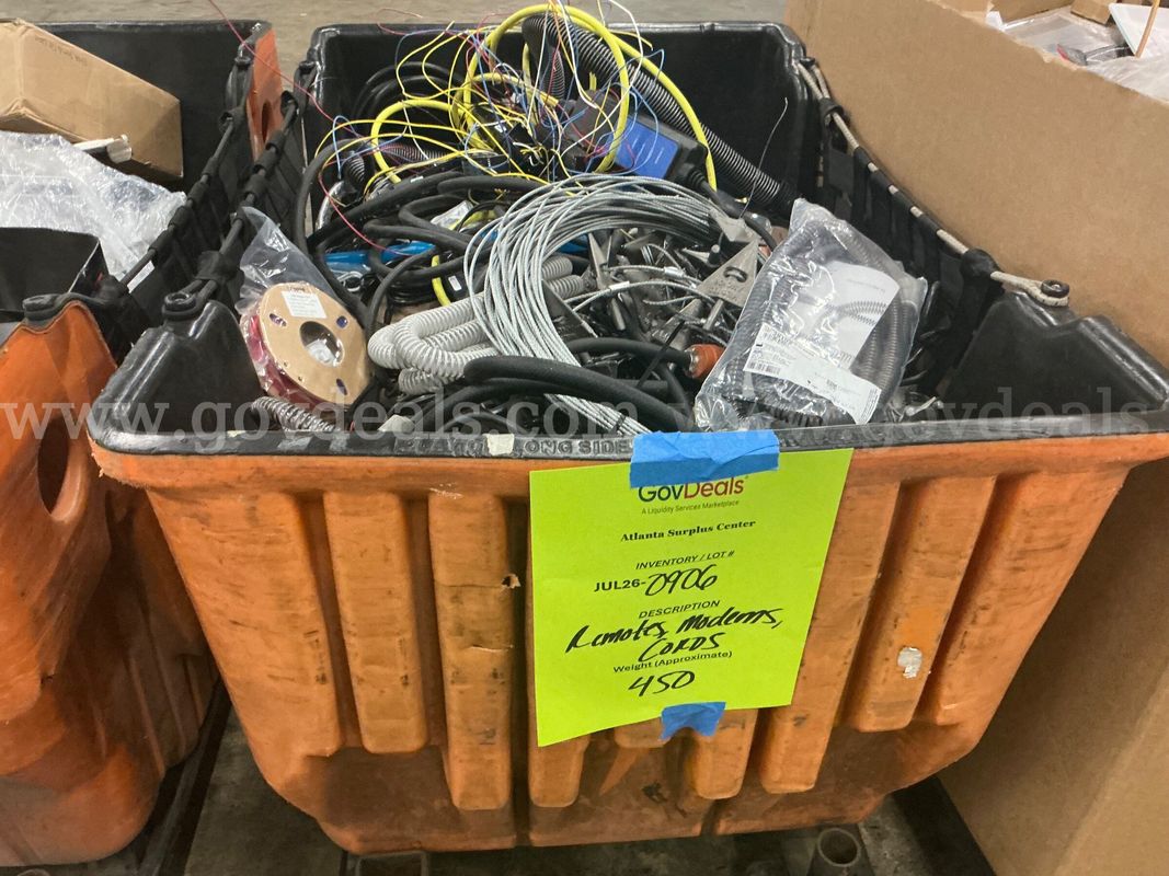 Salvaged: "Modems, Remotes, Cords and Accessories" (JUL26-0906)