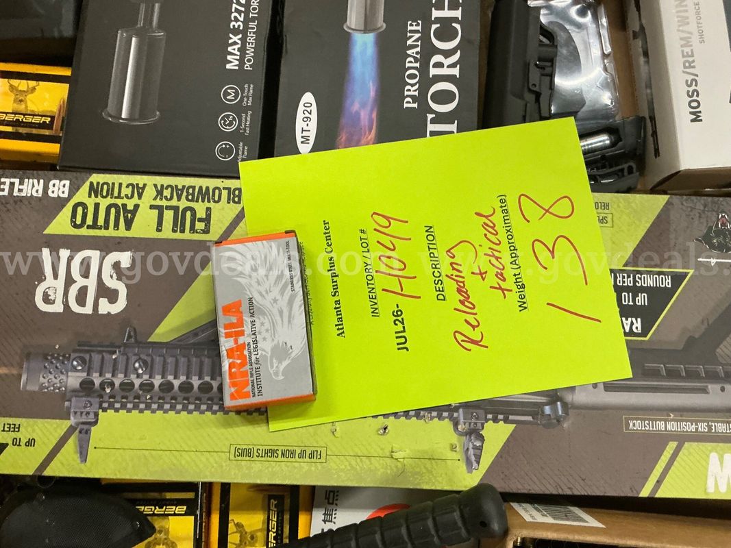 Firearm Parts & Accessories: "Reloading & Tactical Supplies" (JUL26-H049)
