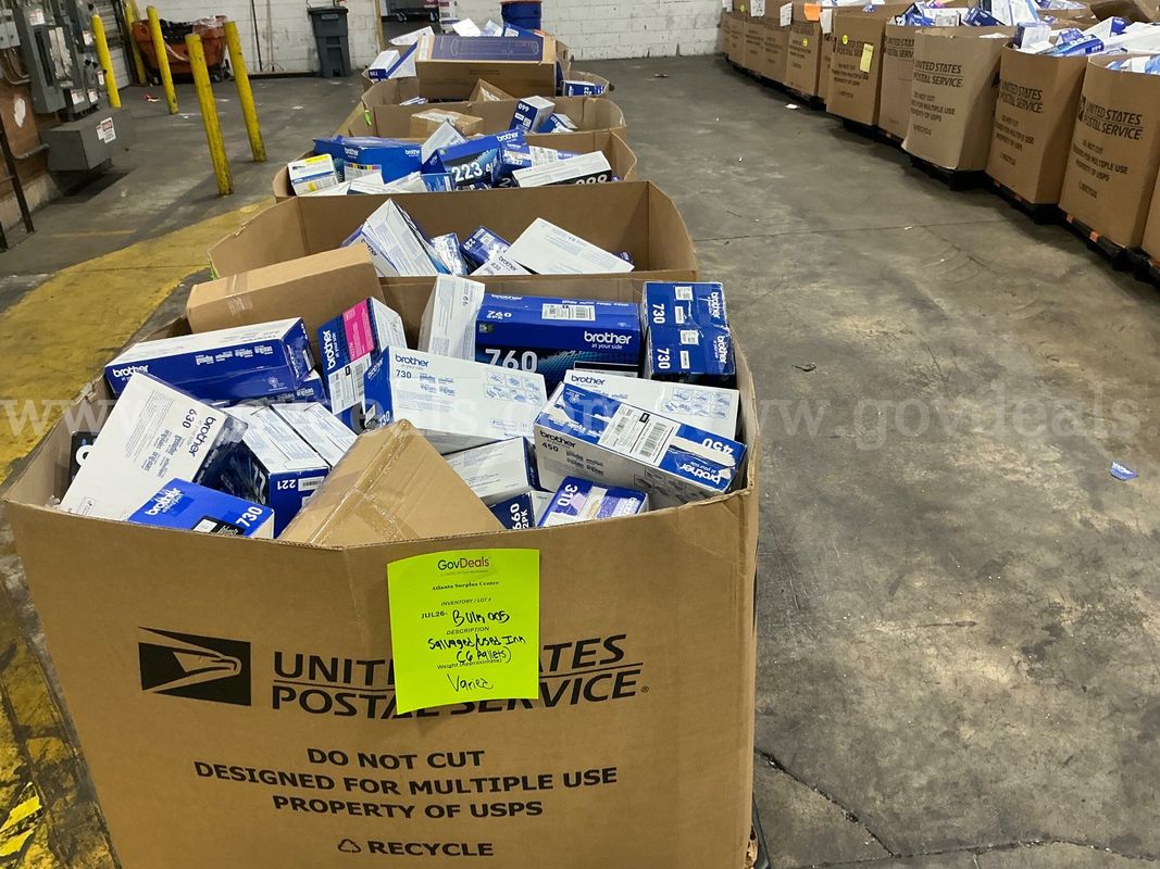 Salvaged: USED "Ink Cartridges & Toners" TOTAL 6 Pallets (JUL26-BULK005)