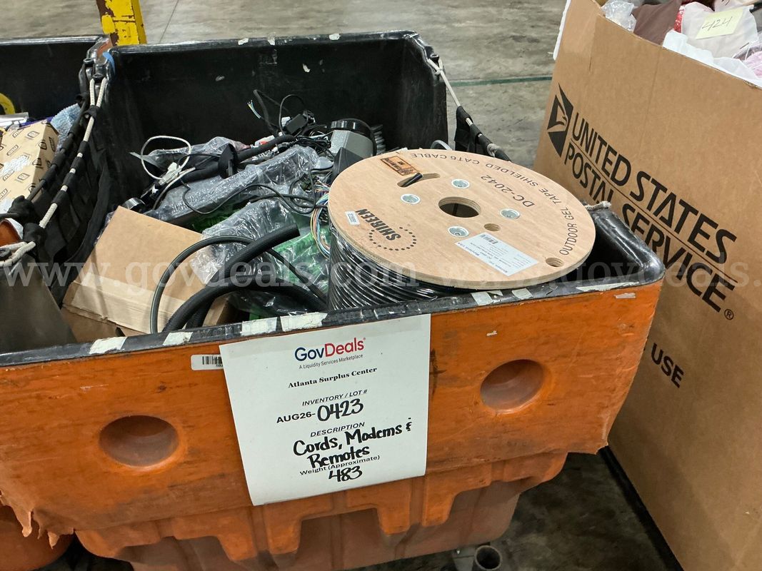 Salvaged: "Modems, Remotes, Cords and Accessories" (AUG26-0423)