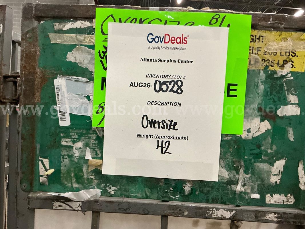 General Merchandise: "Large Items" (AUG26-0528)
