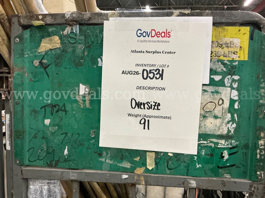 General Merchandise: "Large Items" (AUG26-0531)