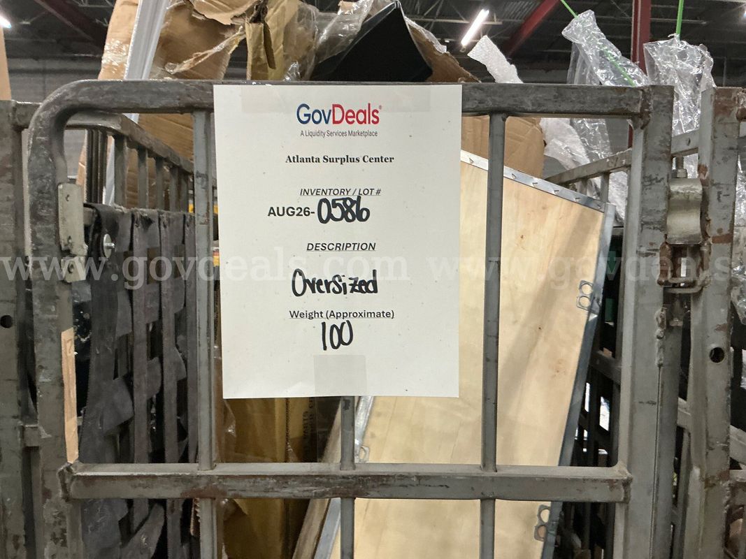 General Merchandise: "Large Items" (AUG26-0586) (1 of 7)