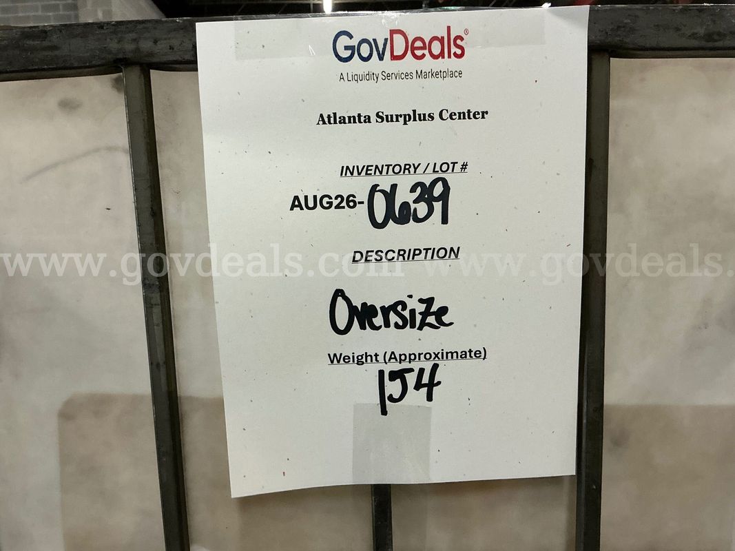 General Merchandise: "Large Items" (AUG26-0639)