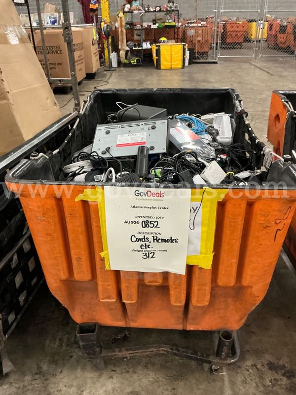 Salvaged: "Modems, Remotes, Cords and Accessories" (AUG26-0852)