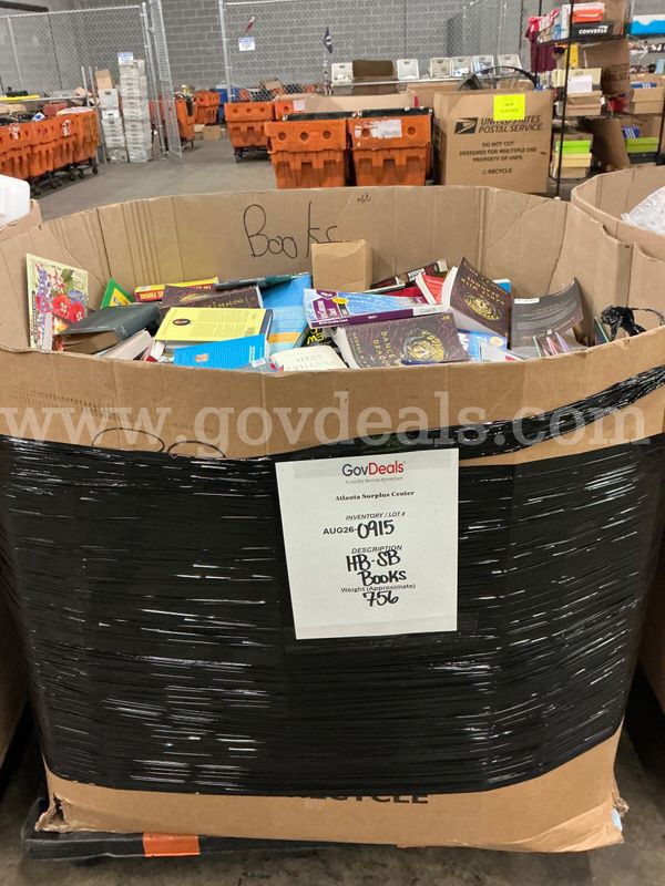 Books: Mixed "Hard and Soft Back" (Gaylord) (AUG26-0915)