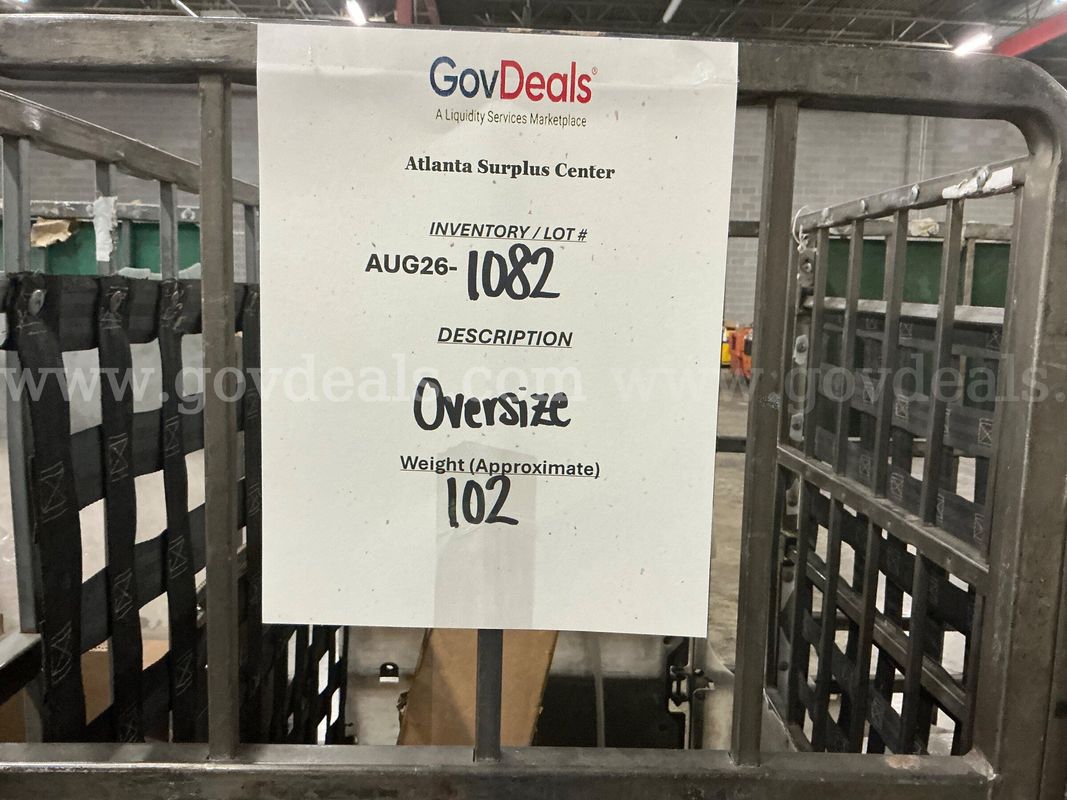 General Merchandise: "Large Items" (AUG26-1082)