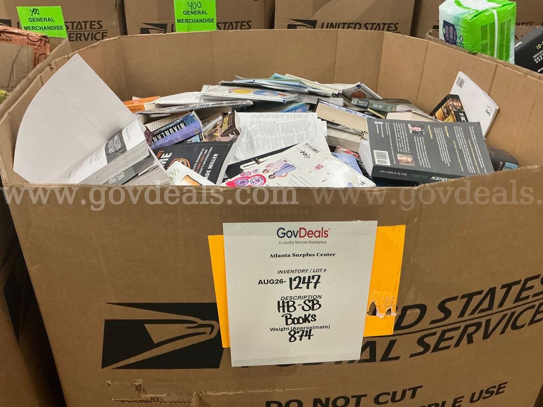 Books: Mixed "Hard and Soft Back" (Gaylord) (AUG26-1247)