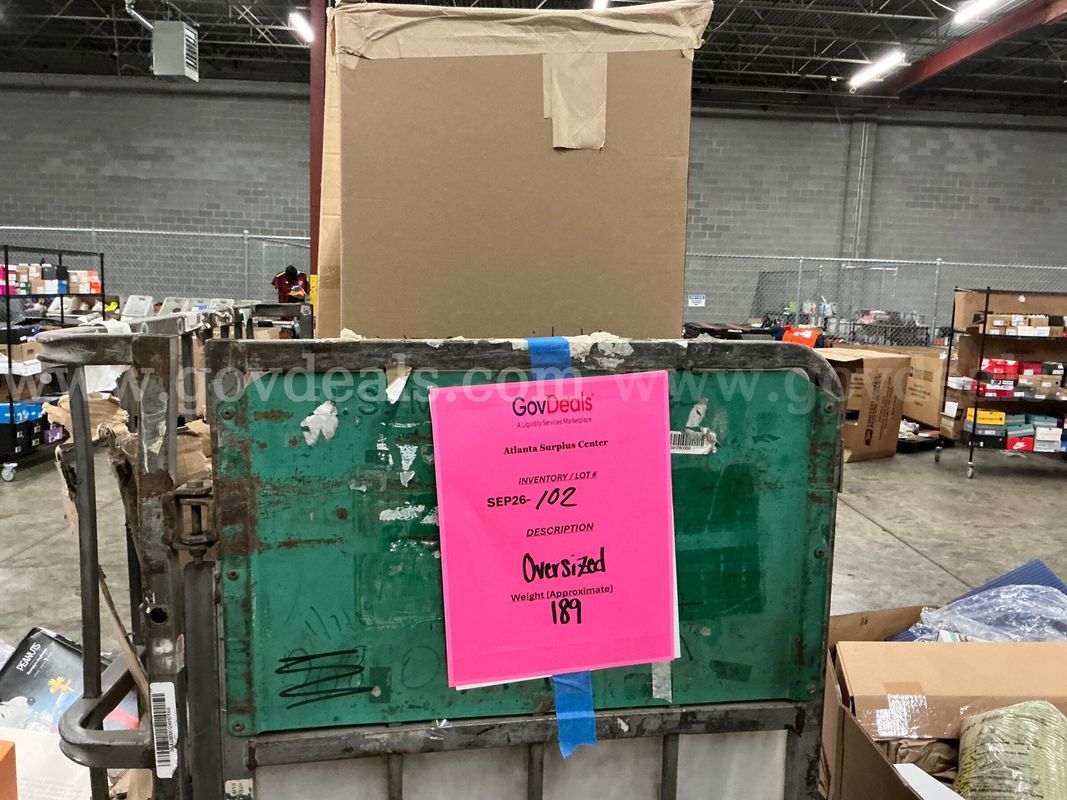 General Merchandise: "Large Items" (SEP26-0102)