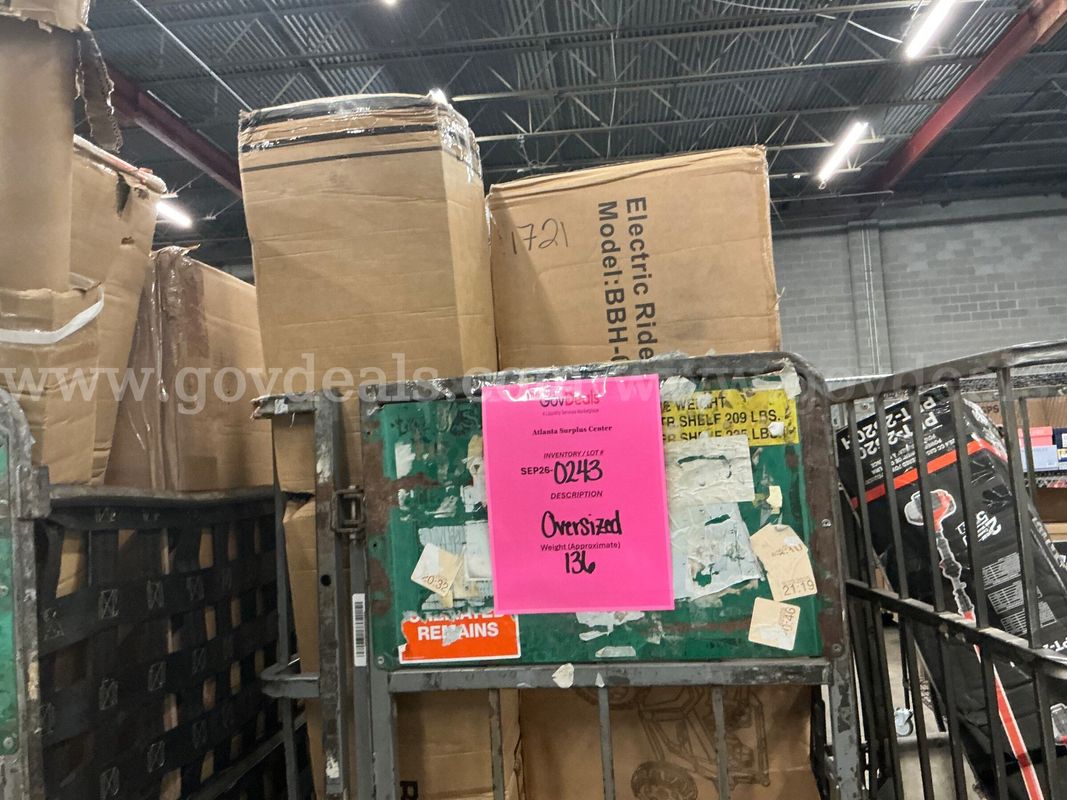 General Merchandise: "Large Items" (SEP26-0243)