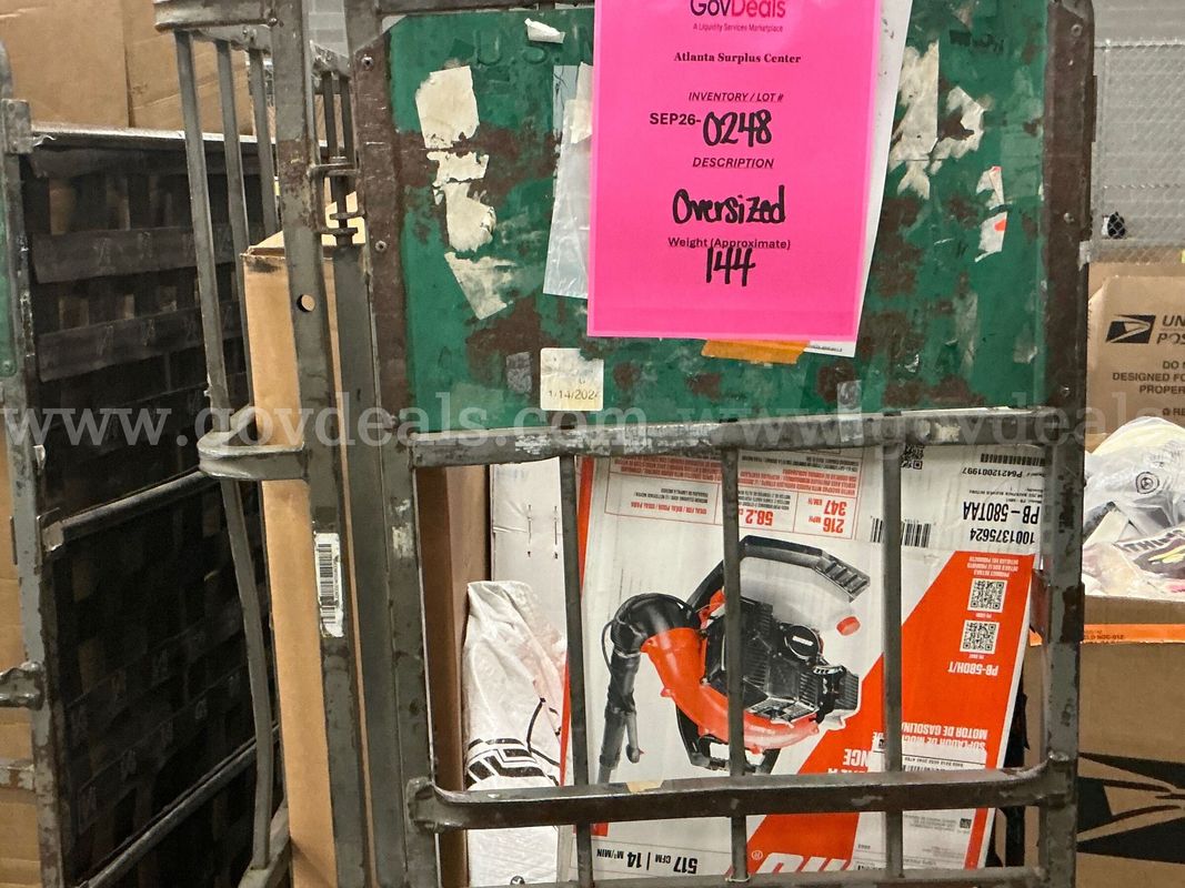 General Merchandise: "Large Items" (SEP26-0248)
