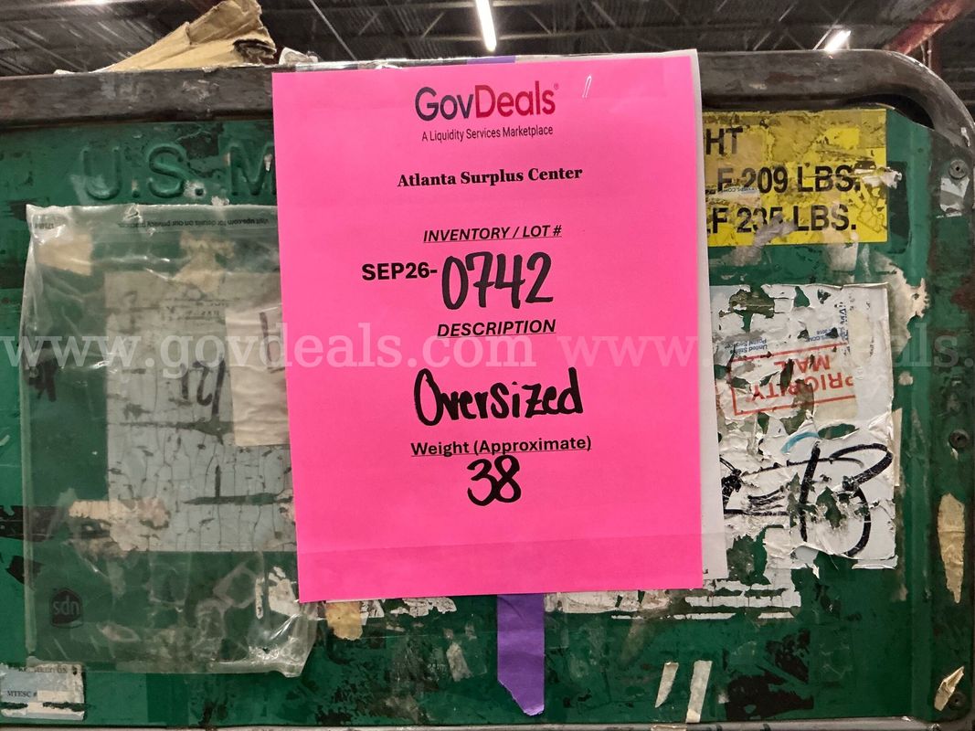 General Merchandise: "Large Items" (SEP26-0742)