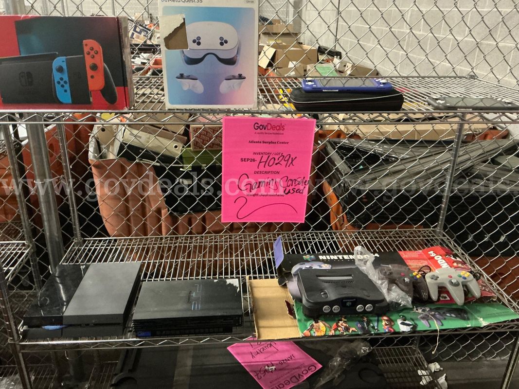 Electronics: "used Gaming Consoles" (SEP26- H029X)