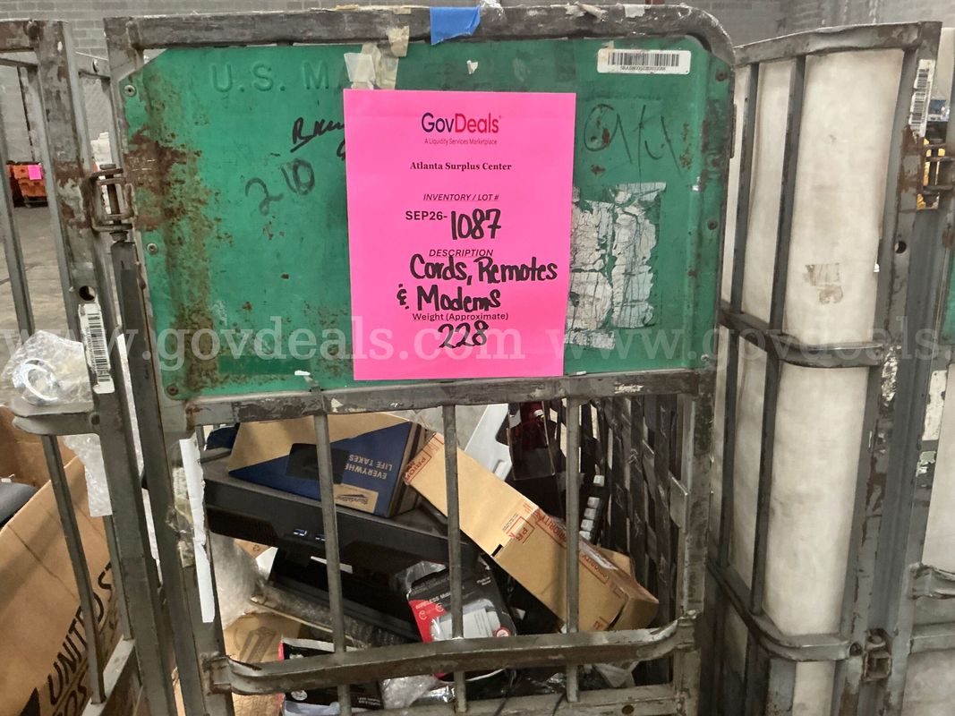 Salvaged: "Modems, Remotes, Cords and Accessories" (SEP26-1087)