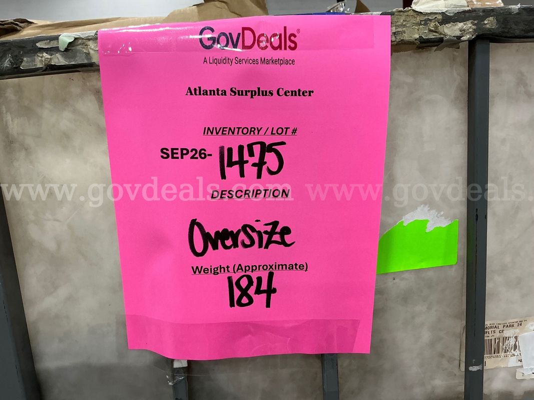 General Merchandise: "Large Items" (SEP26-1475)