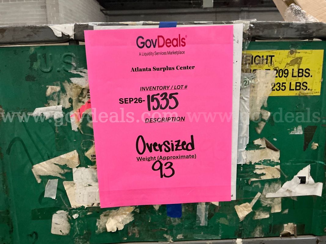 General Merchandise: "Large Items" (SEP26-1535)