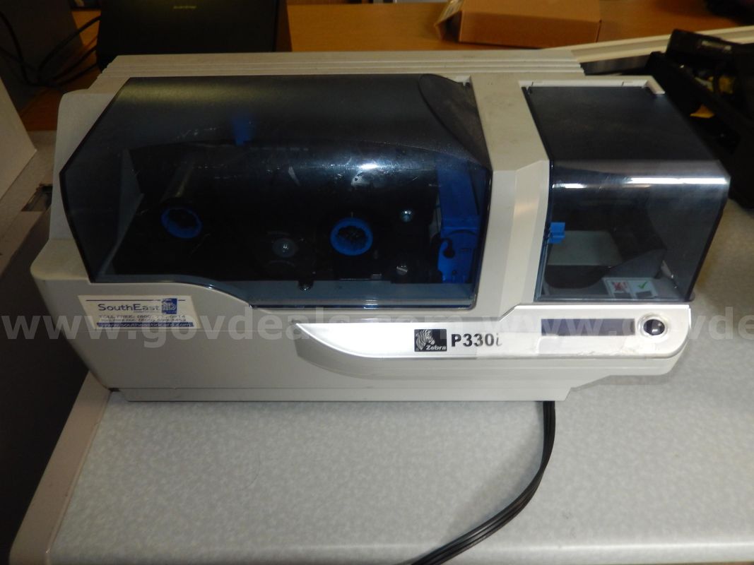 USED (1) ZEBRA CARD PRINTER P330i, PARTS/REPAIR