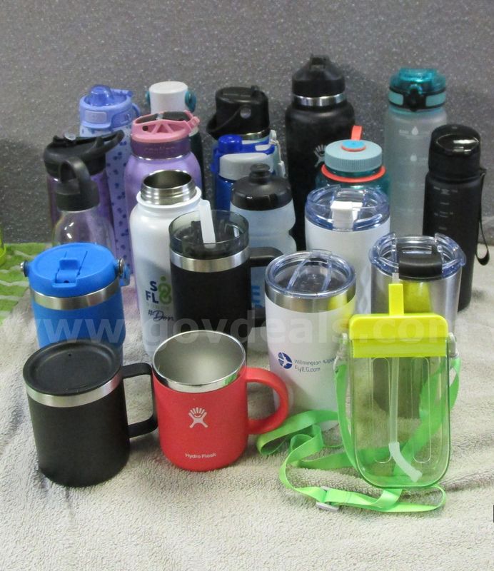 (21) USED/WASHED ITEMS FOR ADULTS TO DRINK OUT OF.