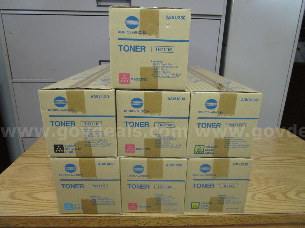 (7) UNUSED KONICA MINOLTA TONER BOXES