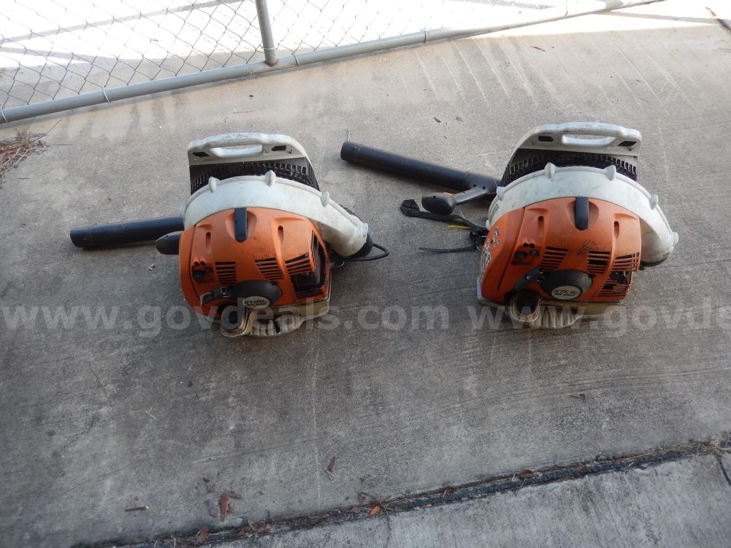USED (2) STIHL, BACKPACK BLOWER, BR350