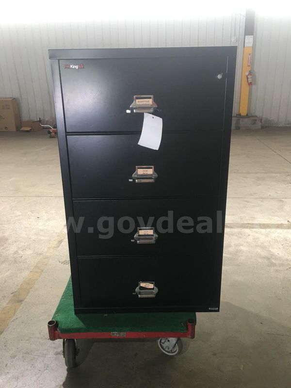 Lateral Fireproof File Cabinet 4 Door